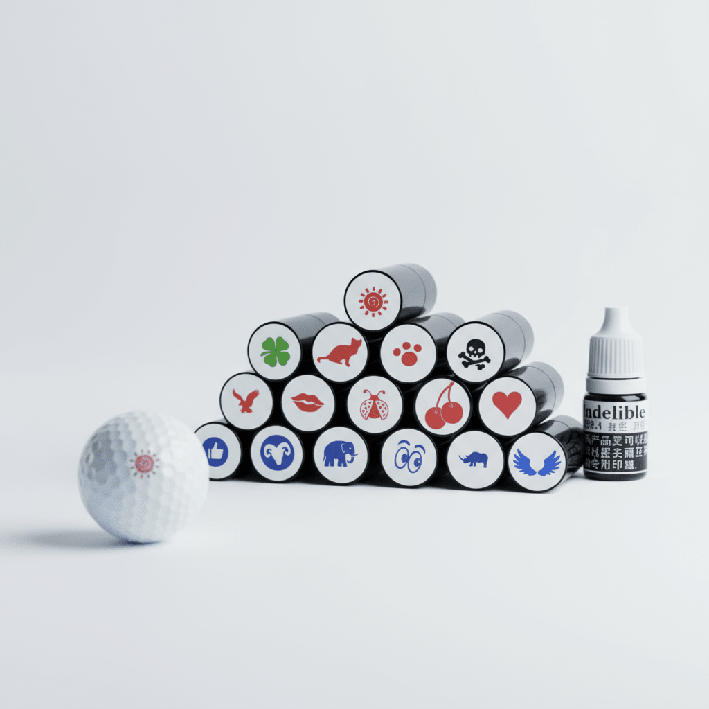 Quick-Dry Golf Ball Stamper