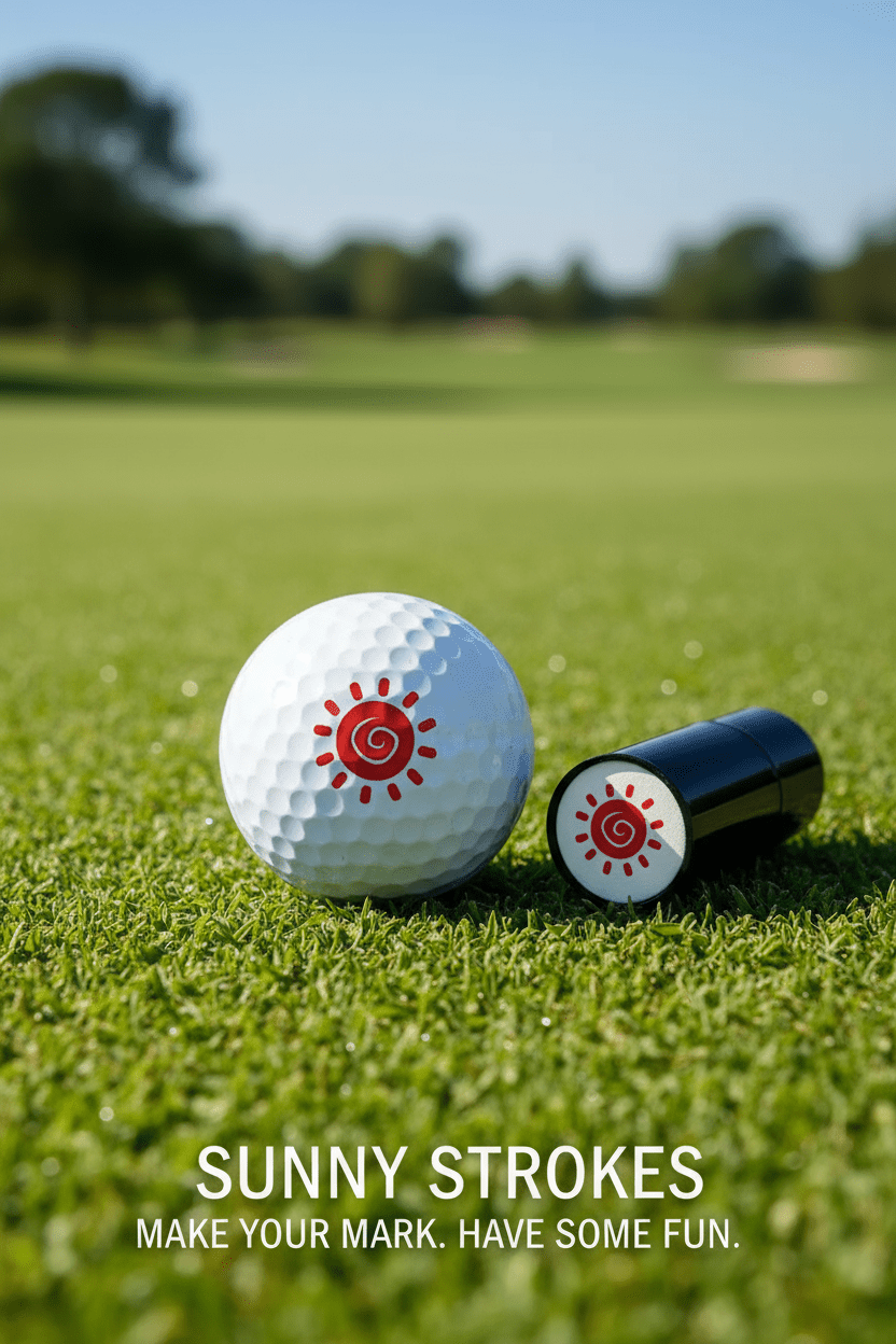 Quick-Dry Golf Ball Stamper