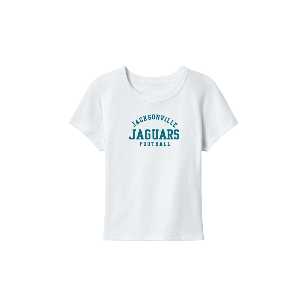 Jacksonville Jaguars Football Baby Tee | Women’s Game Day Fitted Crop Top