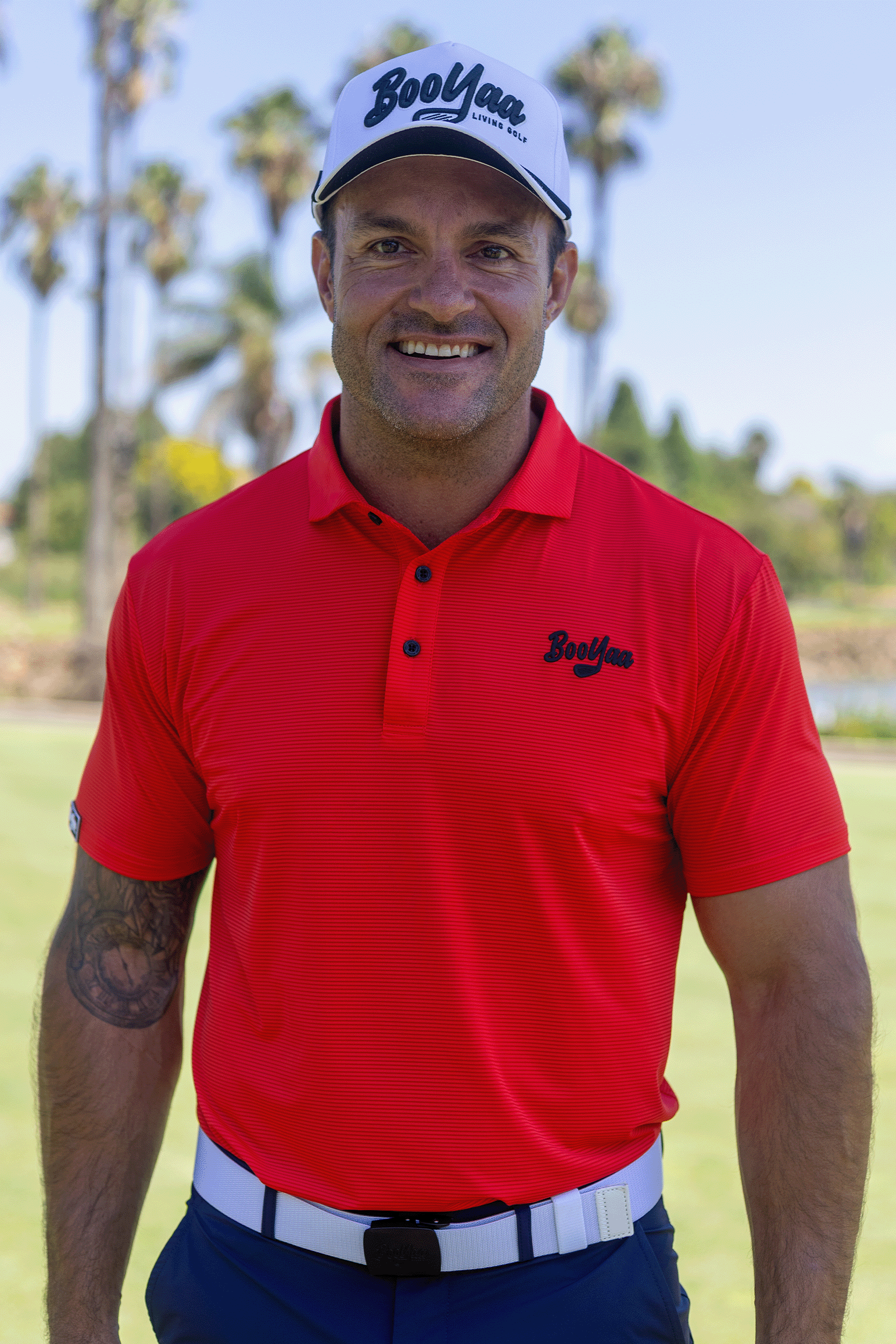 TIGER RED - VINTAGE COLLECTION - BOOYAA GOLF SHIRT