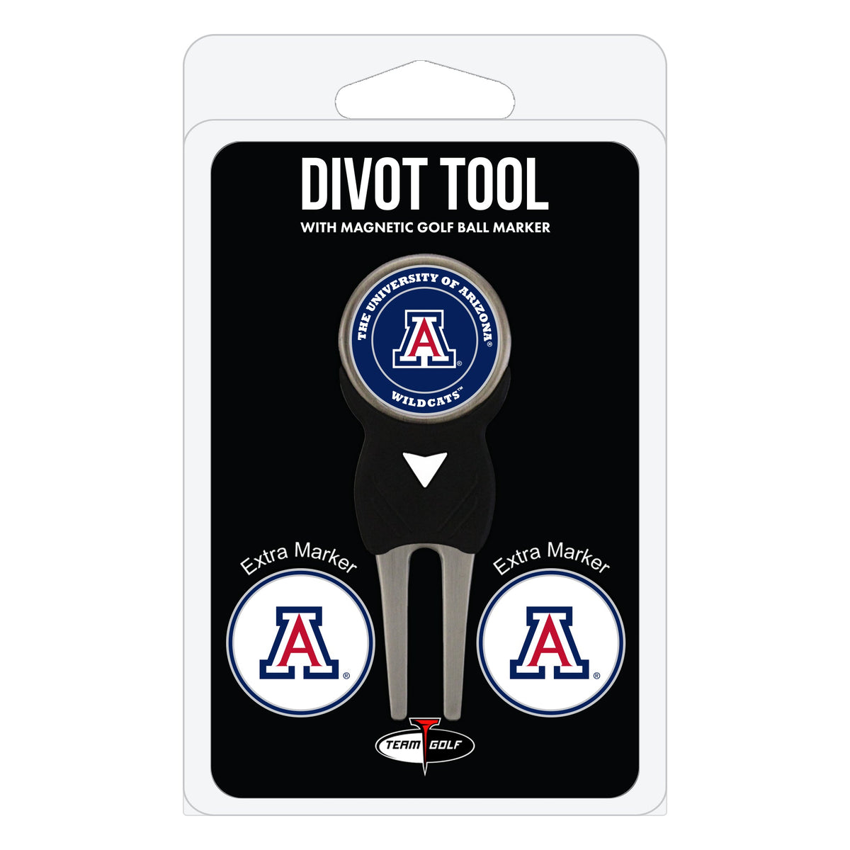 Arizona Wildcats Divot Tool + 3 Ball Markers