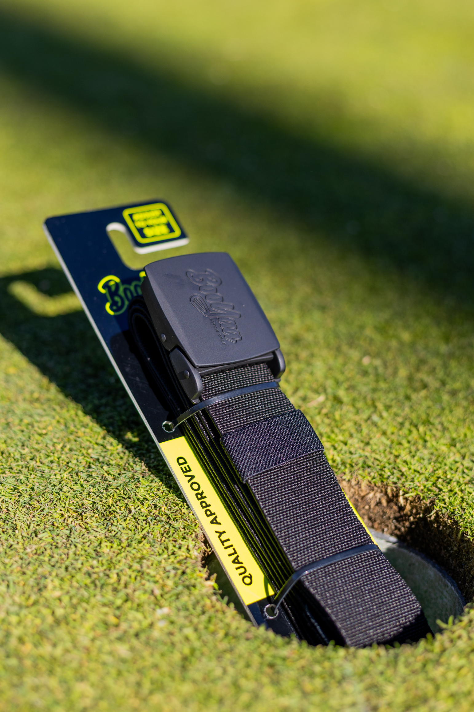 BooYaa Belt - Adjustable Black Stretch with Black Alloy Buckle