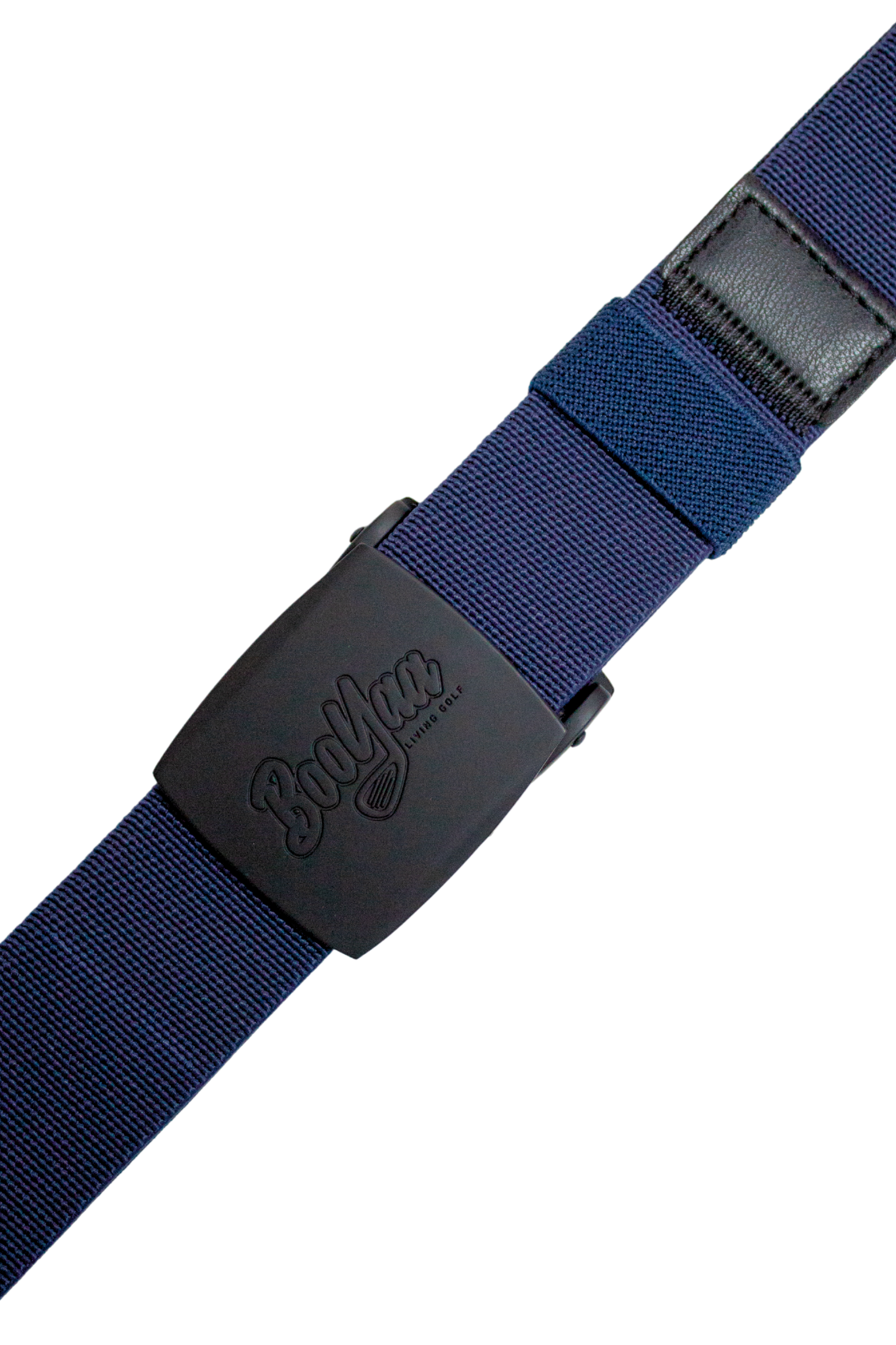 BooYaa Belt - Adjustable Navy Stretch with Black Alloy Buckle