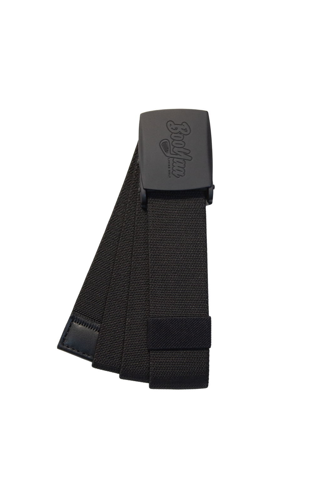 BooYaa Belt - Adjustable Black Stretch with Black Alloy Buckle