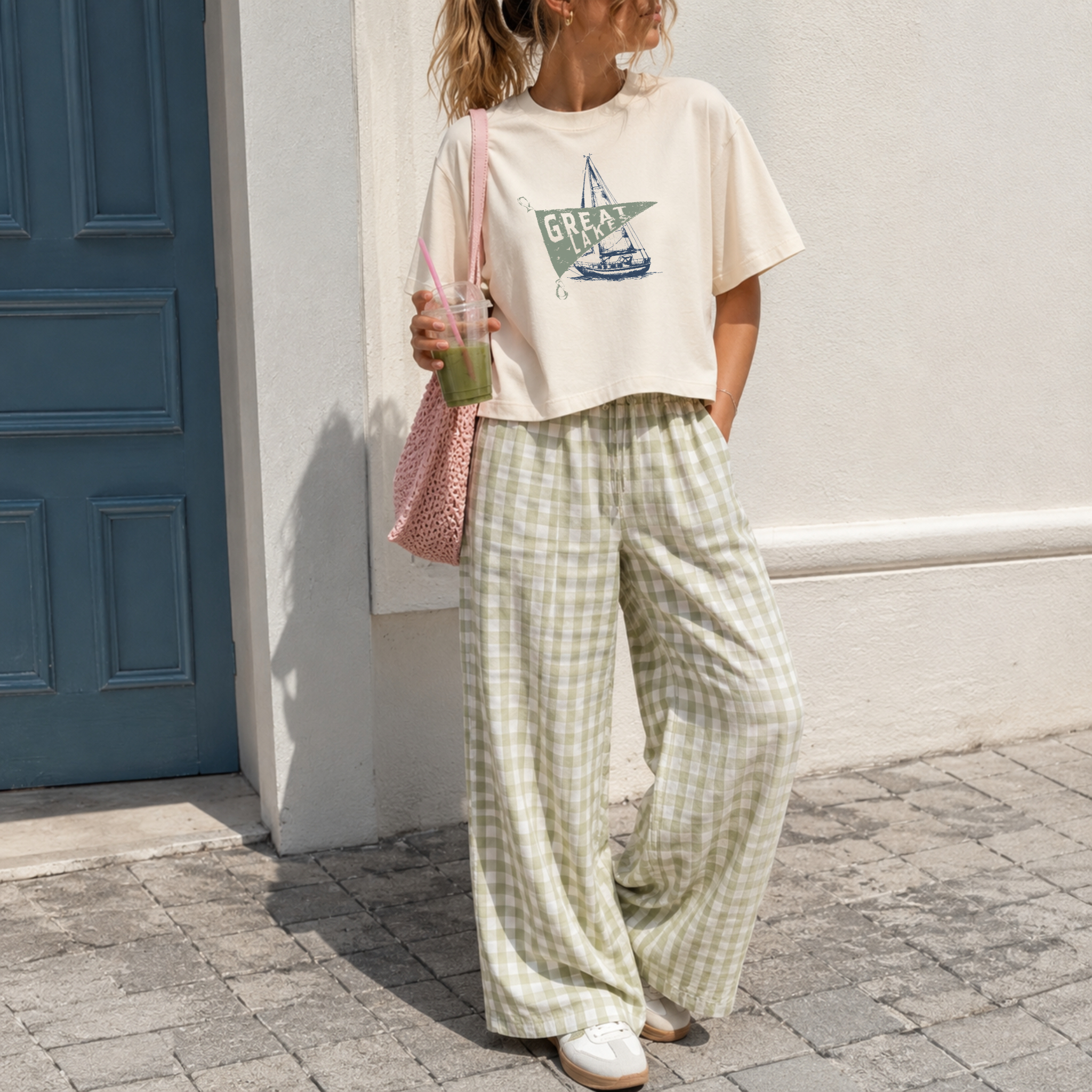 Great Lakes Boxy Cropped Graphic Tee