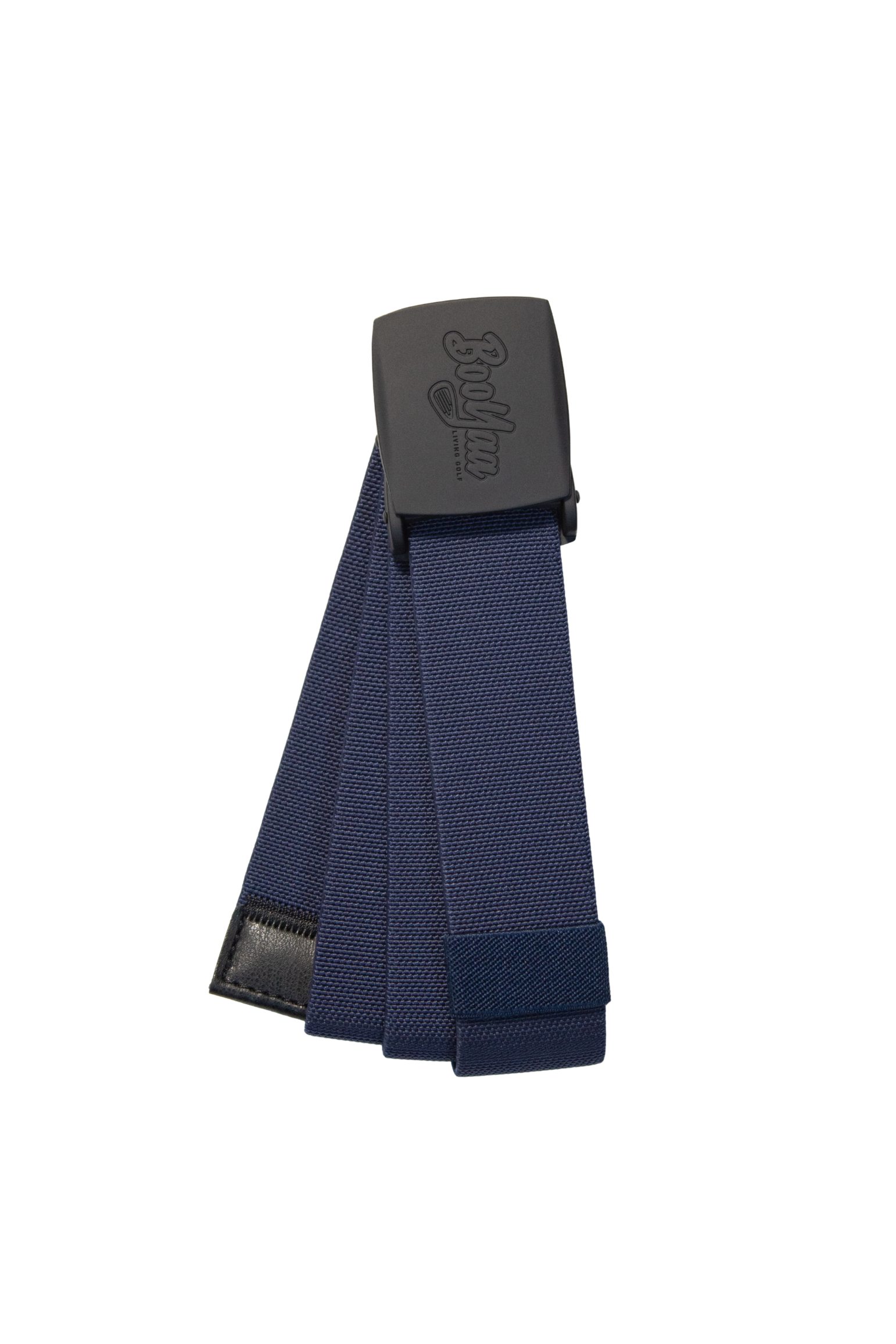 BooYaa Belt - Adjustable Navy Stretch with Black Alloy Buckle