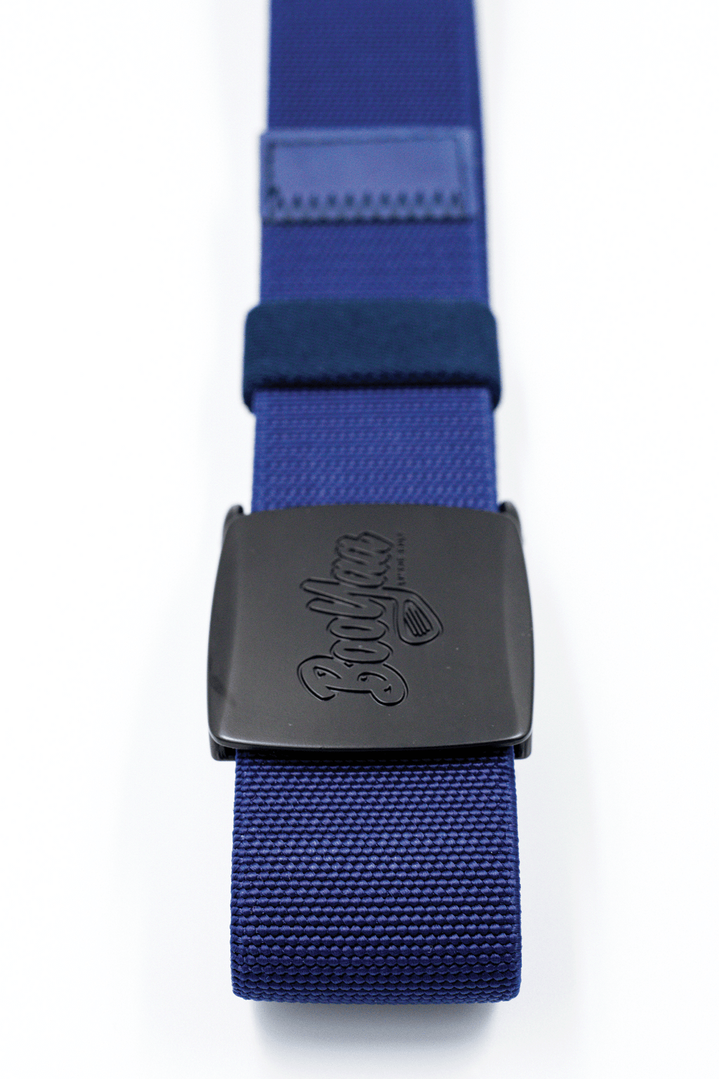 BooYaa Belt - Adjustable Navy Stretch with Black Alloy Buckle