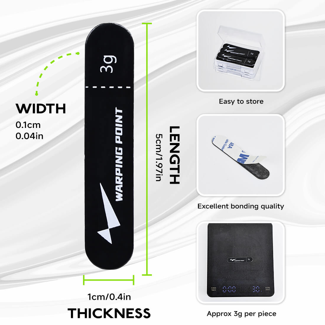 Pickleball Lead Tape - Black