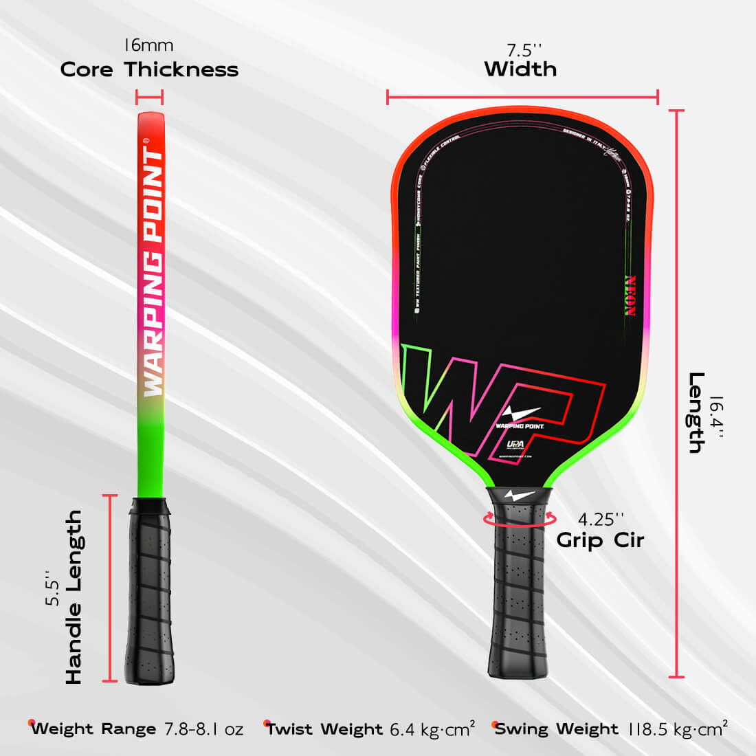 Neon Pickleball Paddle - Gen 3