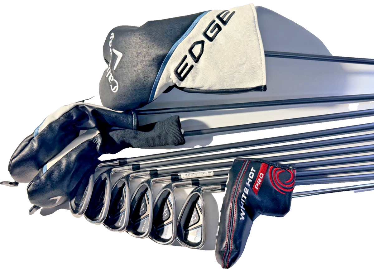 Callaway Edge Graphite Complete Set Mens 10 Clubs Driver 3W Hybrid + Putter RH (Used)
