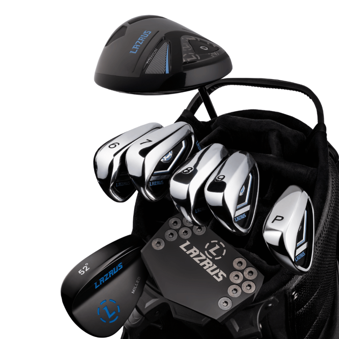 Lazrus Golf 8 pc Set - LAZ2 Driver, 6-PW Irons, 52° Wedge, Putter