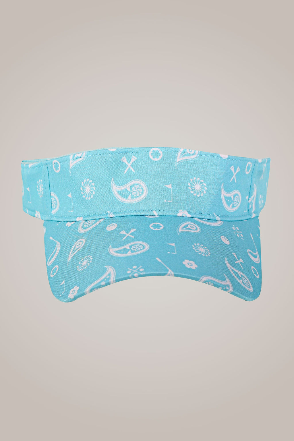 Aqua Paisley Sport Visor
