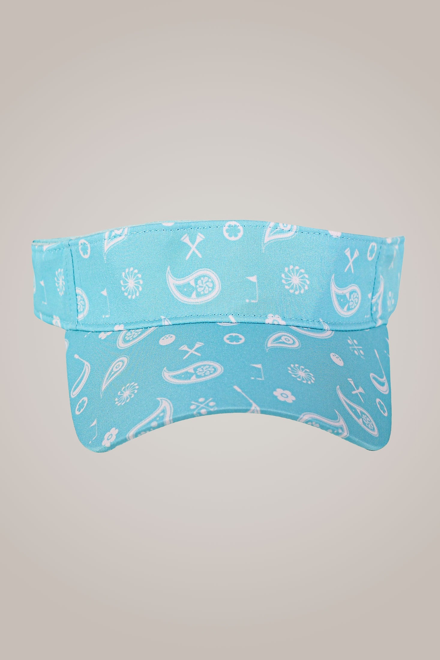 Aqua Paisley Sport Visor