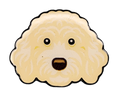Blonde Doodle Dog Golf Ball Marker with Hat Clip
