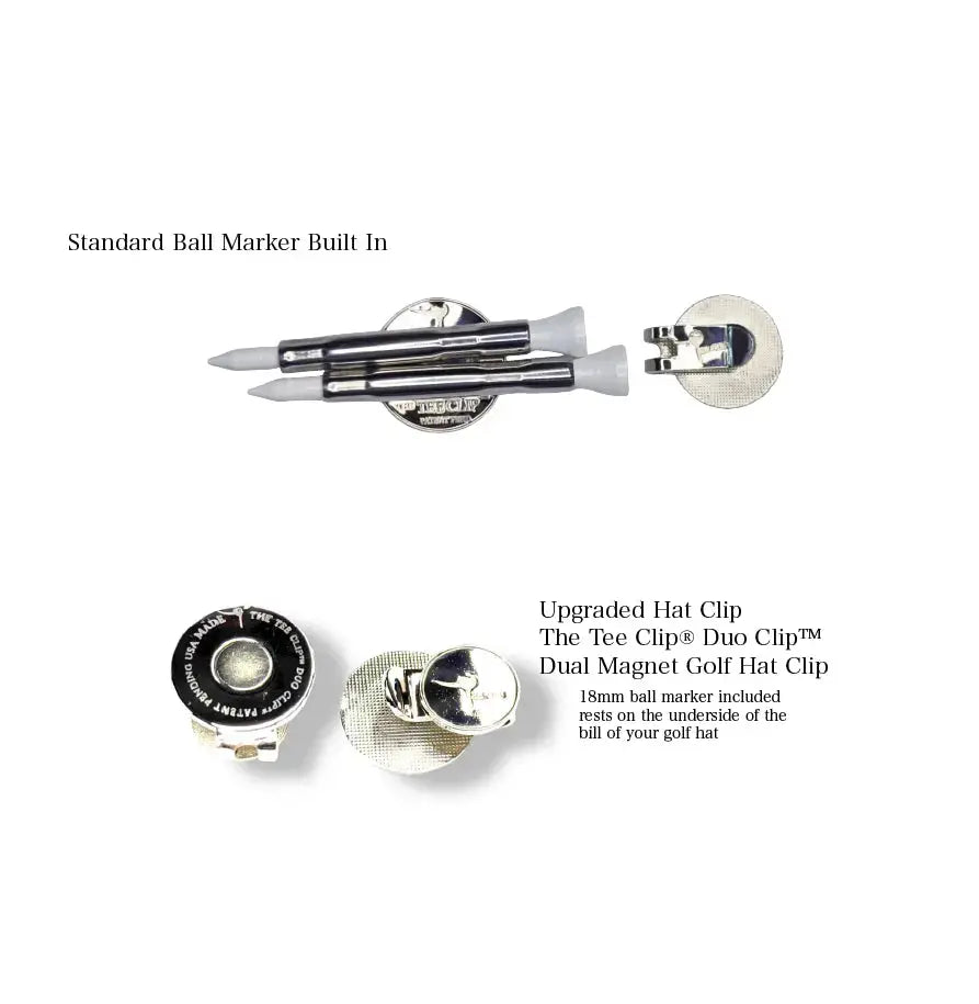 The Tee Clip®: USA Made | Magnetic Golf Multi Tool - Golf Tee Holder, Ball Marker, Putting Alignment & Divot Repair