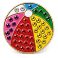 Beach Ball Ball Marker & Hat Clip with Crystals by ReadyGOLF