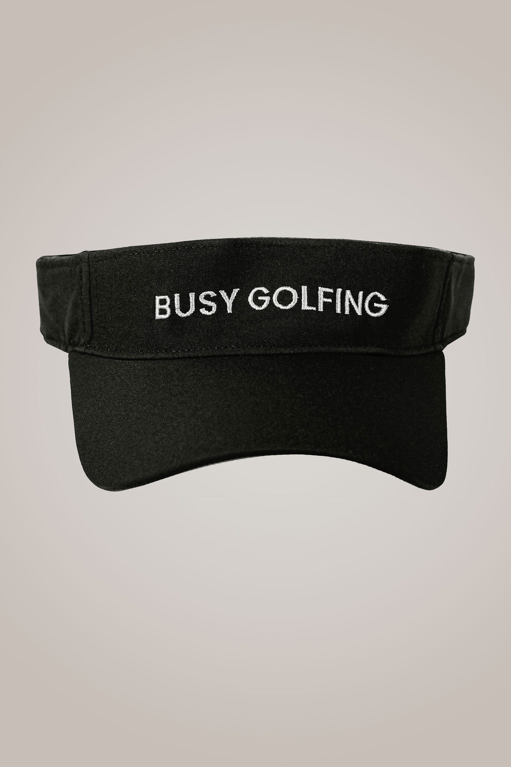Busy Golfing Black Sport Visor