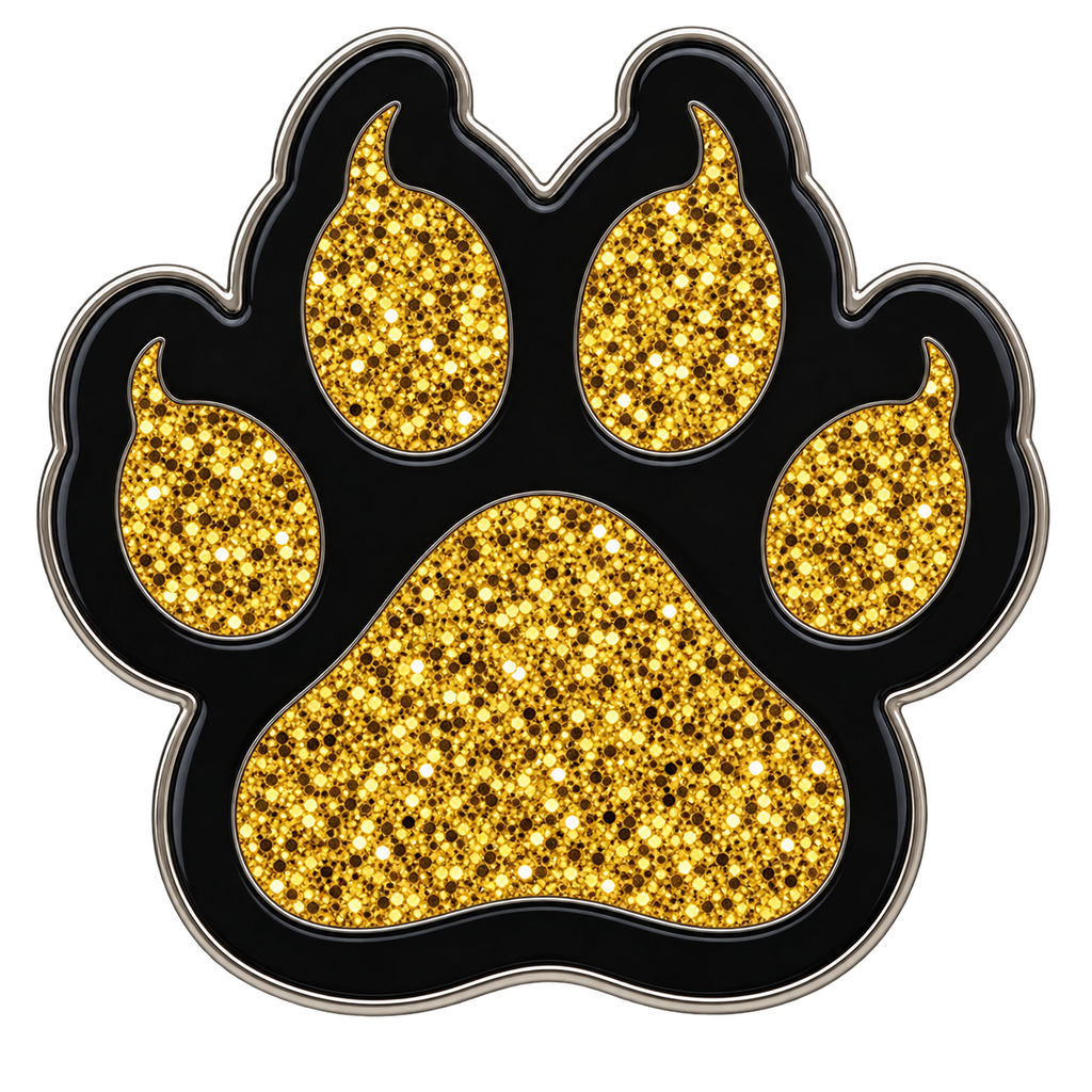Cat Paw Print Gold Ball Marker & Hat Clip by ReadyGOLF