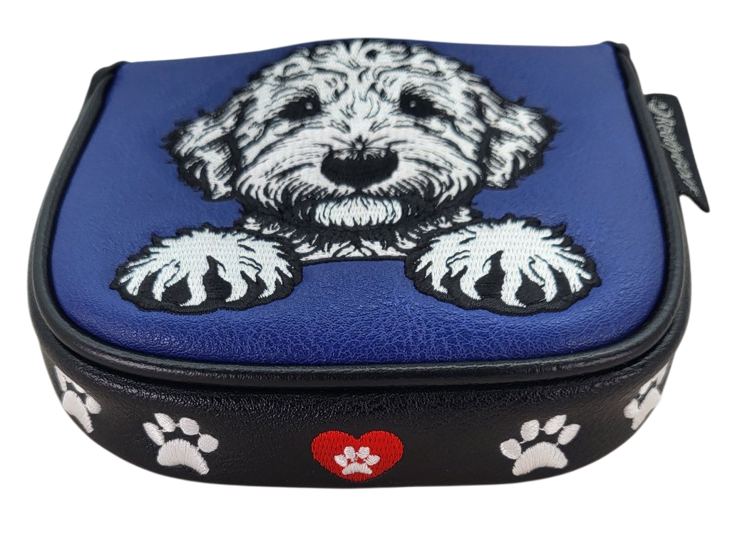 Labradoodle Embroidered Putter Cover by ReadyGOLF  -  Mallet
