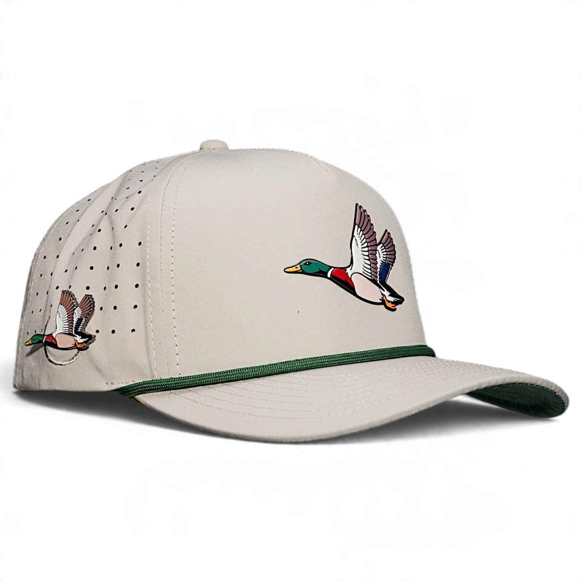 Mallard Golf Hat | Snapback Cap | Built-in Magnetic Ball Marker Holder + Marker Included | Adjustable | Duck