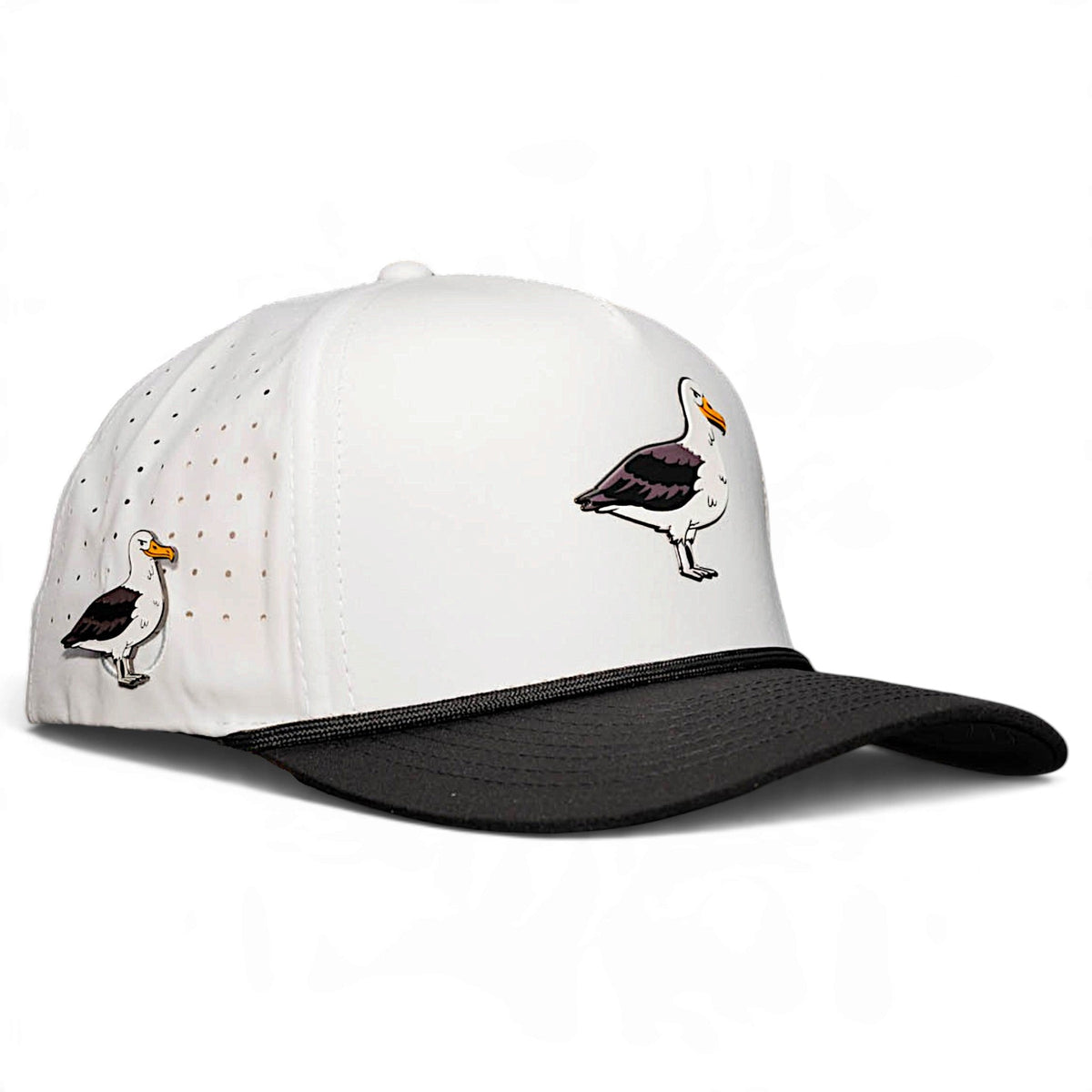 Albatross Golf Hat | Snapback Cap | Built-in Magnetic Ball Marker Holder + Marker Included | Adjustable | Bird