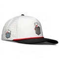 Pocket Aces Golf Hat | Snapback Cap | Built-in Magnetic Ball Marker Holder + Marker Included | Adjustable Gray & Black