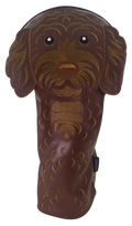 Doodle Embroidered Classic Driver Headcover by ReadyGOLF - Chocolate
