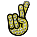 Fingers Crossed Hand Gesture Crystal Ball Marker & Hat Clip by ReadyGOLF