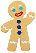 Gingerbread Man Golf Ball Marker by ReadyGOLF