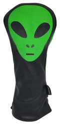 Green Alien Embroidered Driver Headcover by ReadyGOLF