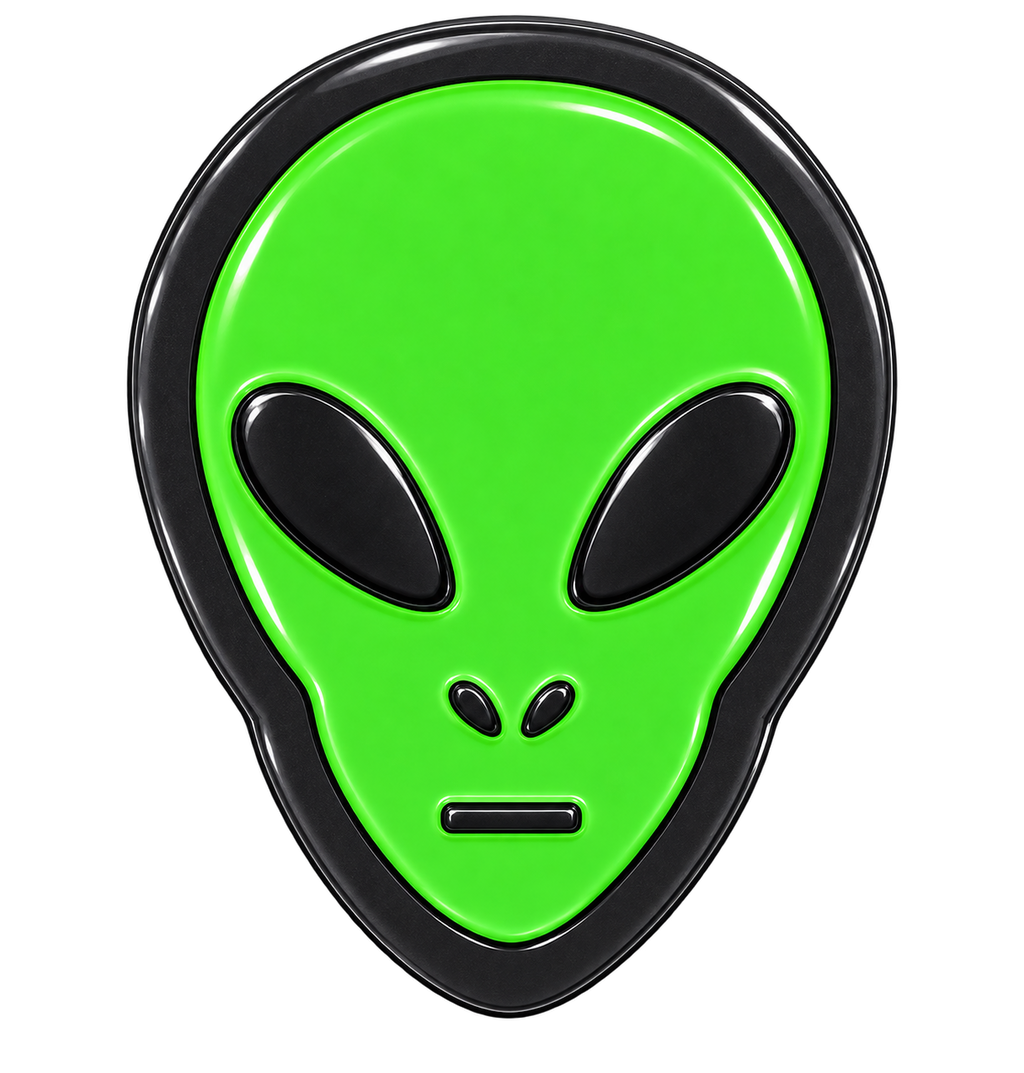 Green Alien Ball Marker & Hat Clip by ReadyGOLF