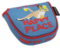 Happy Place Embroidered Putter Cover - Mallet V2