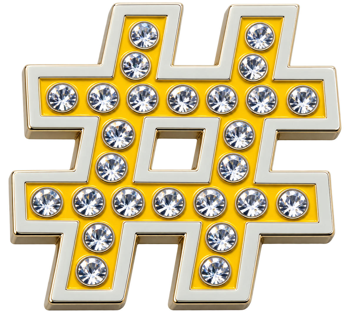 Hashtag Crystal Ball Marker & Hat Clip by ReadyGOLF