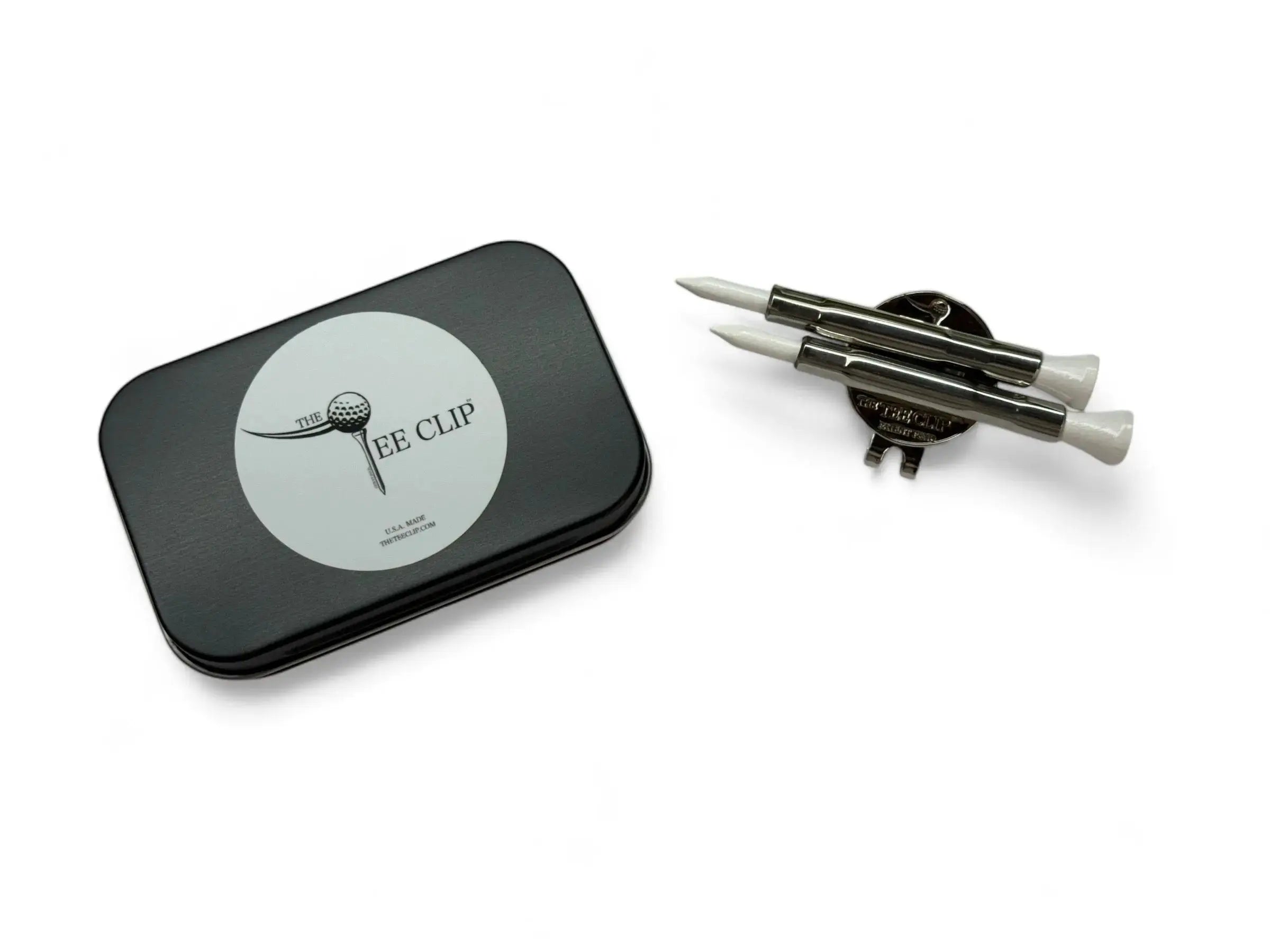 The Tee Clip®: USA Made | Magnetic Golf Multi Tool - Golf Tee Holder, Ball Marker, Putting Alignment & Divot Repair