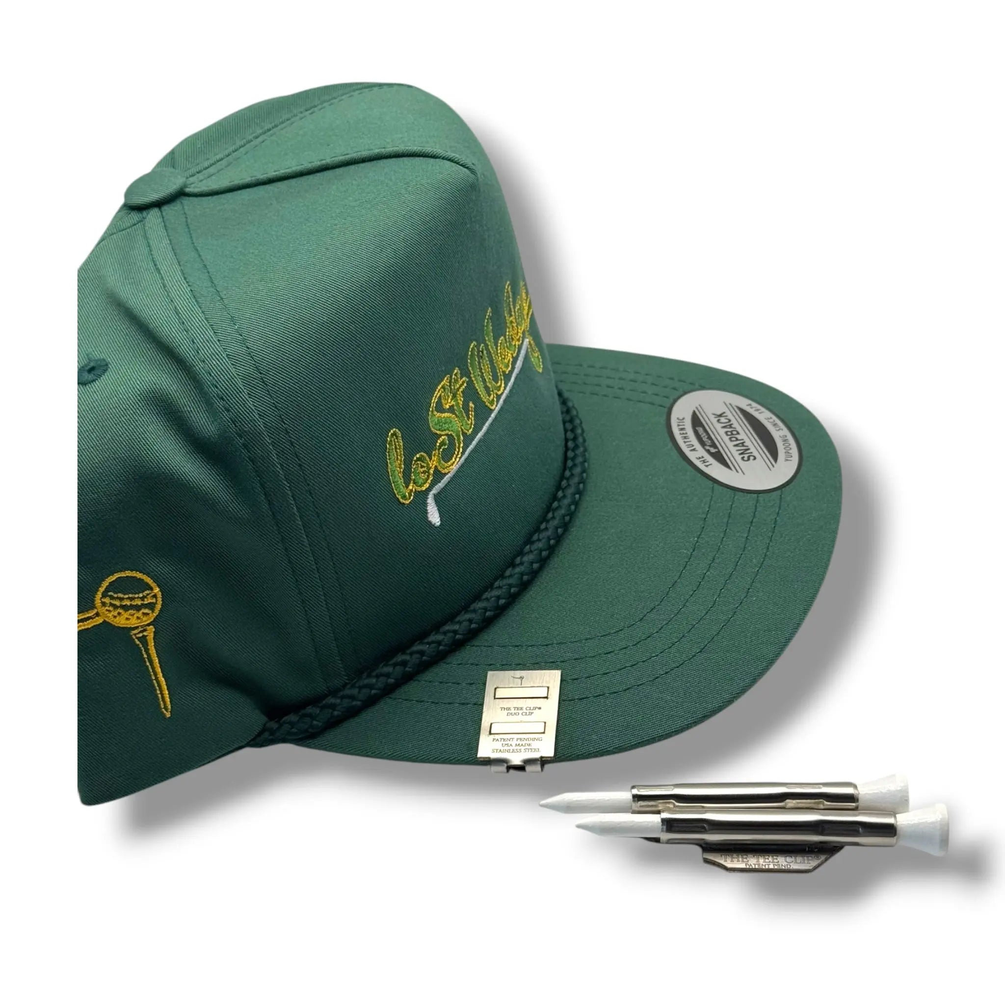 The Tee Clip® V.V (V.5) Premium Kit | 304 Stainless Steel Magnetic Golf Multi-Tool | Dual Tee Holder, Removable Divot Tool, Ball Marker | Duo Clip™ Dual Magnet Hat Clip | USA Made | Patent Pending