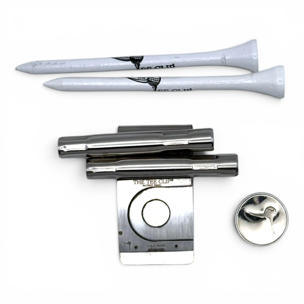 The Tee Clip® Tether V.V – USA Made Patent Pending Belt & Waistband Golf Tee Holder
