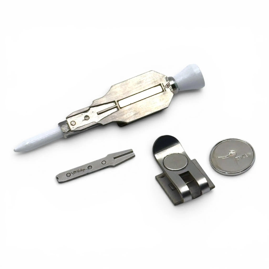 The Tee Clip® MINI V.V – Patent Pending Compact Magnetic Golf Multi-Tool System