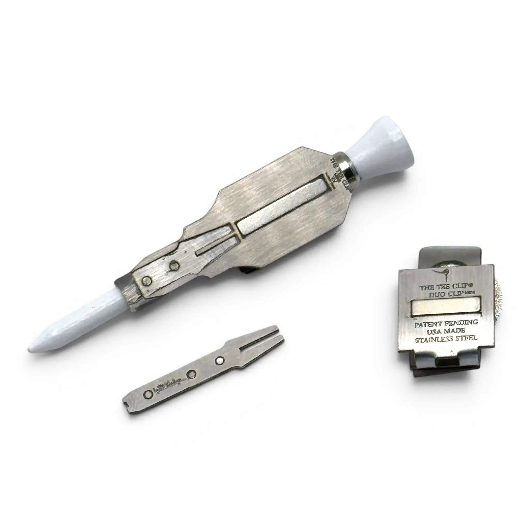 The Tee Clip® MINI V.V – Patent Pending Compact Magnetic Golf Multi-Tool System
