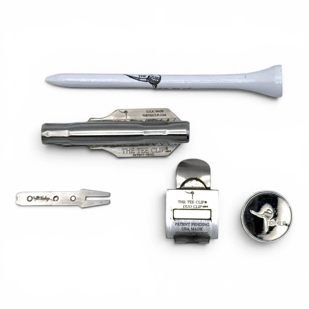 The Tee Clip® MINI V.V – Patent Pending Compact Magnetic Golf Multi-Tool System