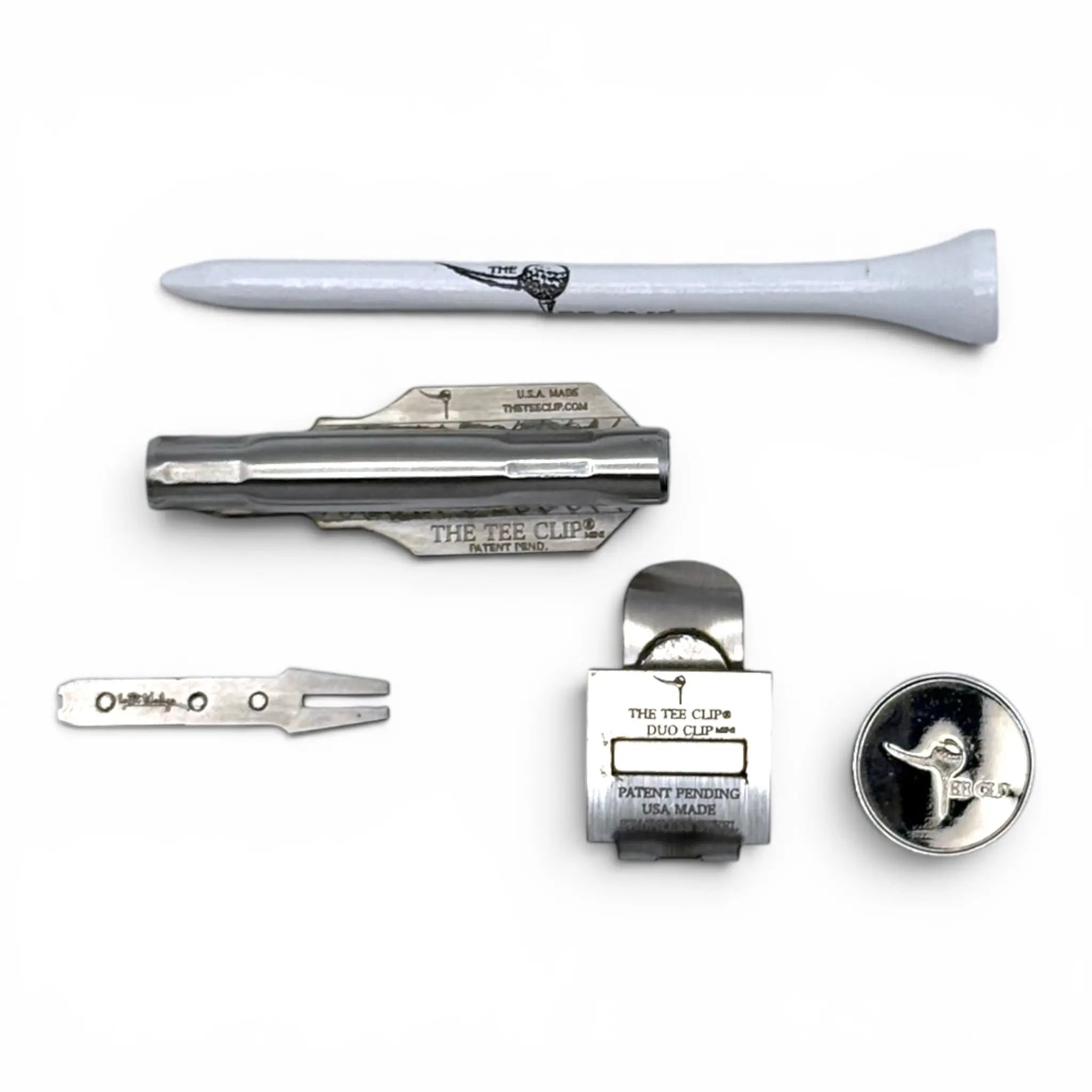 The Tee Clip® MINI V.V – Patent Pending Compact Magnetic Golf Multi-Tool System