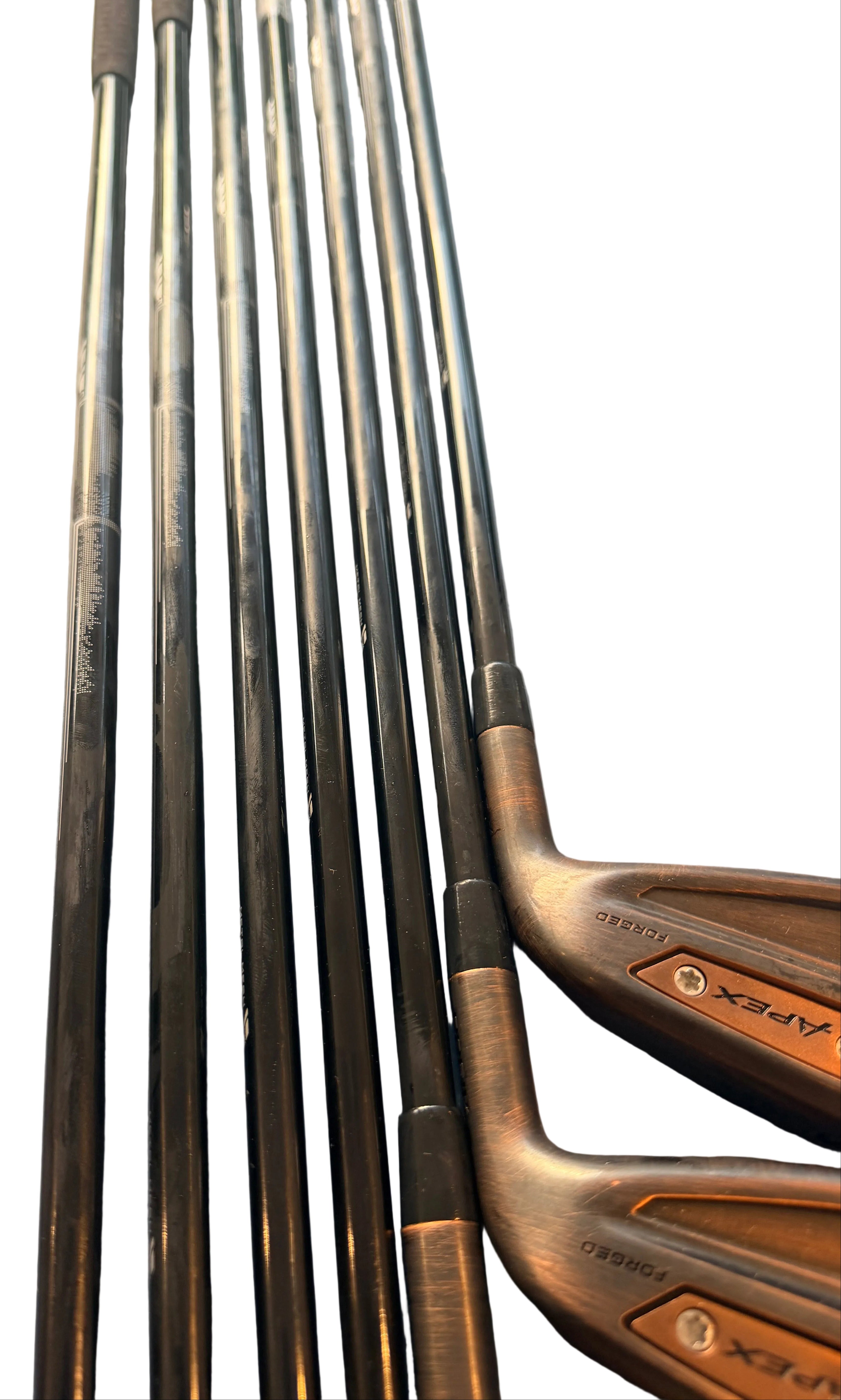 Callaway Apex Ai300 Brushed Copper 5-AW MMT 80g Stiff Flex Irons (Used)