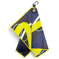 Neon Current 2.0 Golf Towel | 24” x 16” Microfiber Towel | Magnetic Clip & Carabiner | Premium Golf Accessory