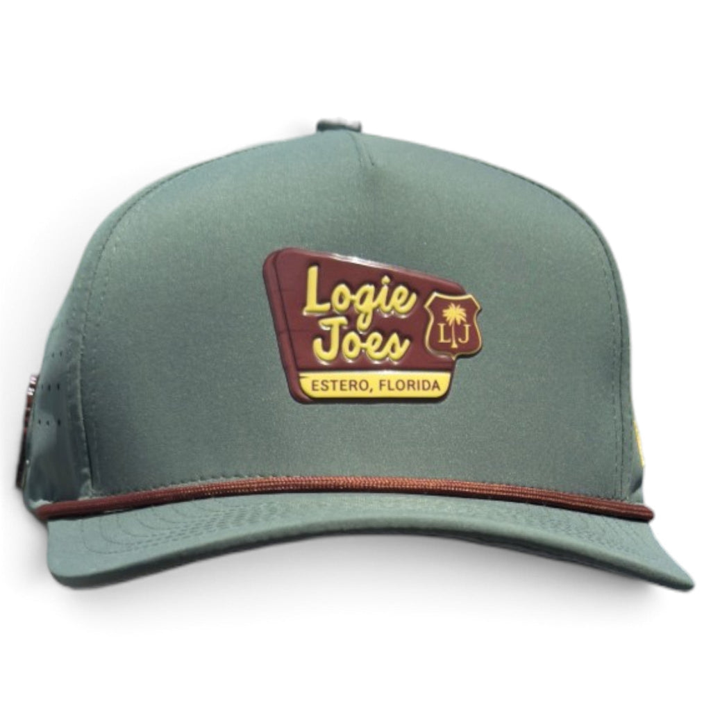 Estero Outpost Golf Hat | Snapback Cap | Built-in Magnetic Ball Marker Holder + Marker Included | Adjustable | Parks & Recreation