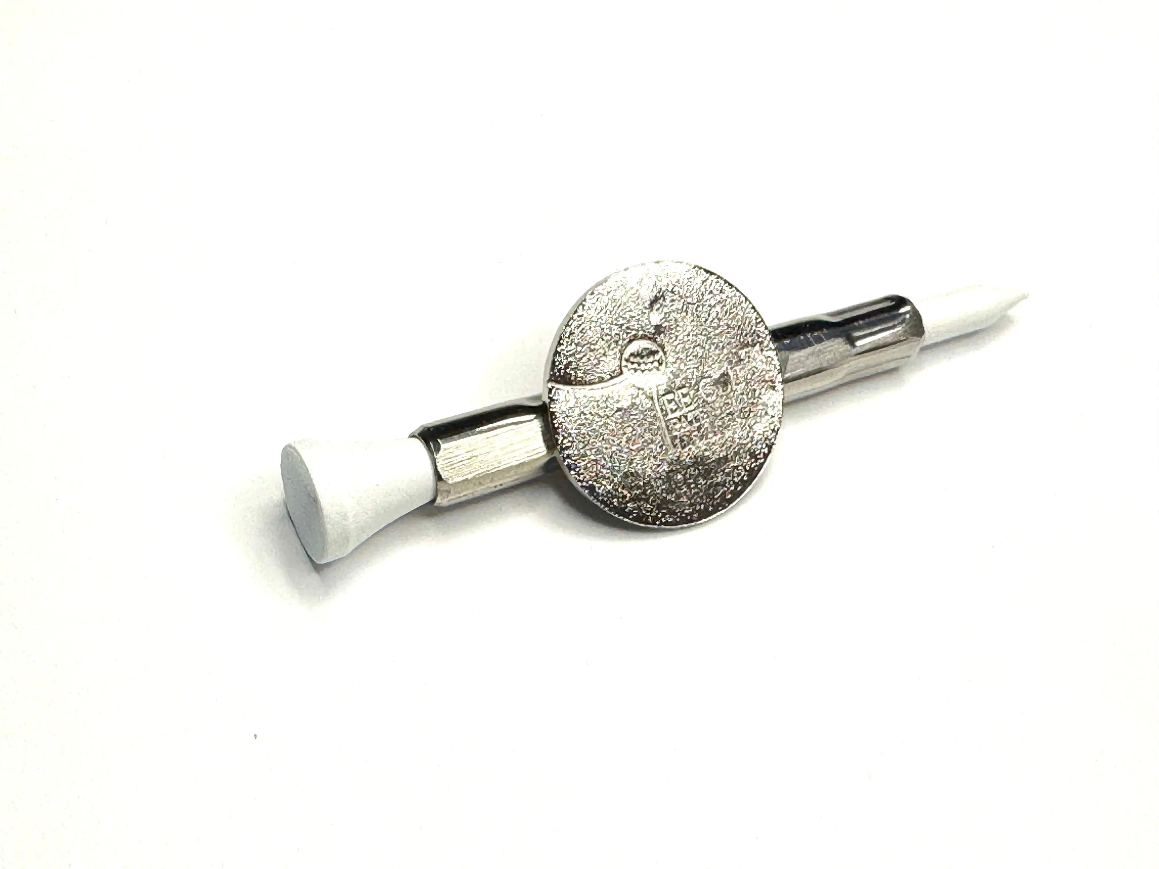 The Tee Clip® MINI: USA Made | Magnetic Golf Multi Tool - Golf Tee Holder, Ball Marker, Putting Alignment & Divot Repair