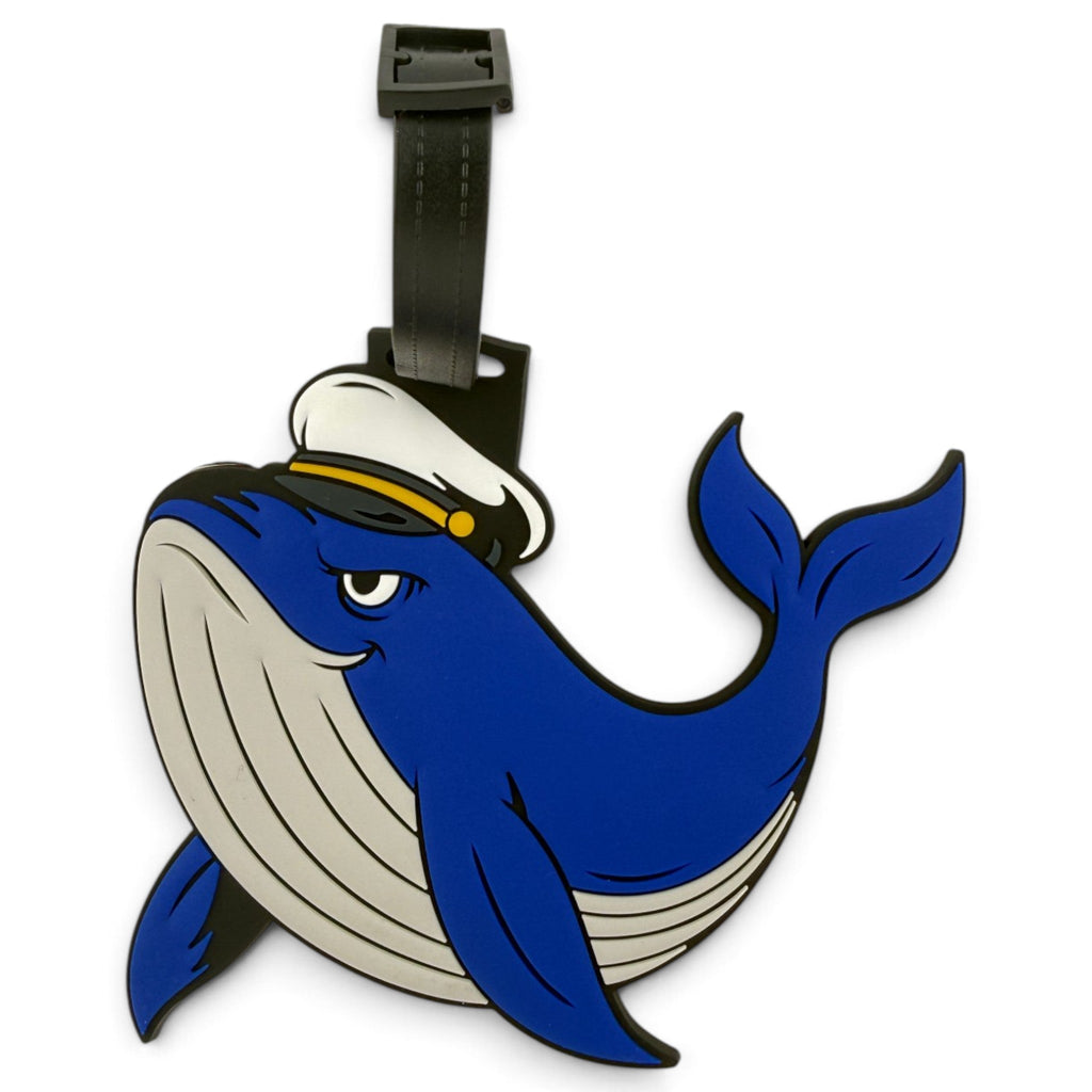 Blue Whale Clip-On Tag | Multi-Use Bag Tag, Travel Tag, Golf Accessory