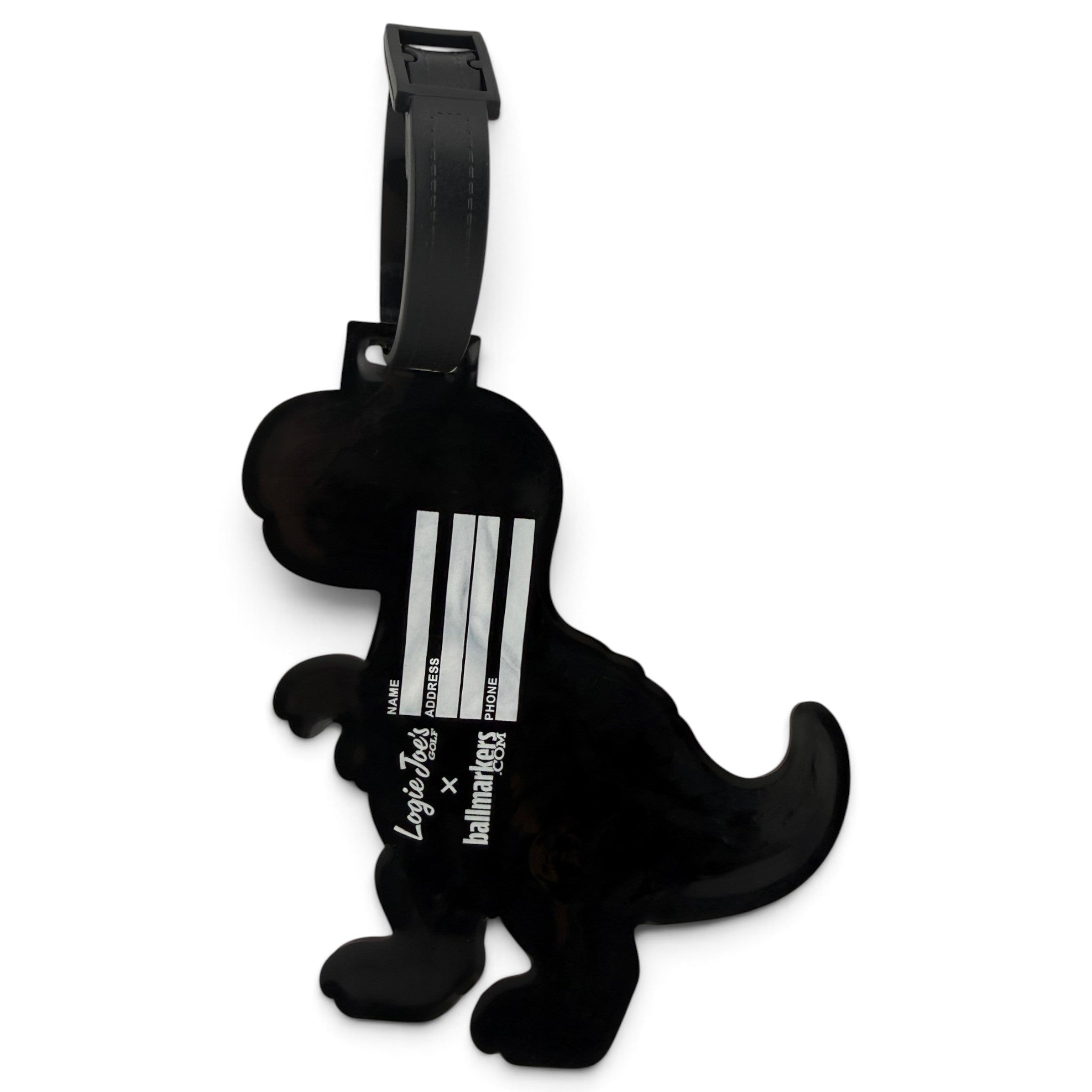 Dino Chicken Nugget Clip-On Tag | Multi-Use Bag Tag, Travel Tag, Golf Accessory