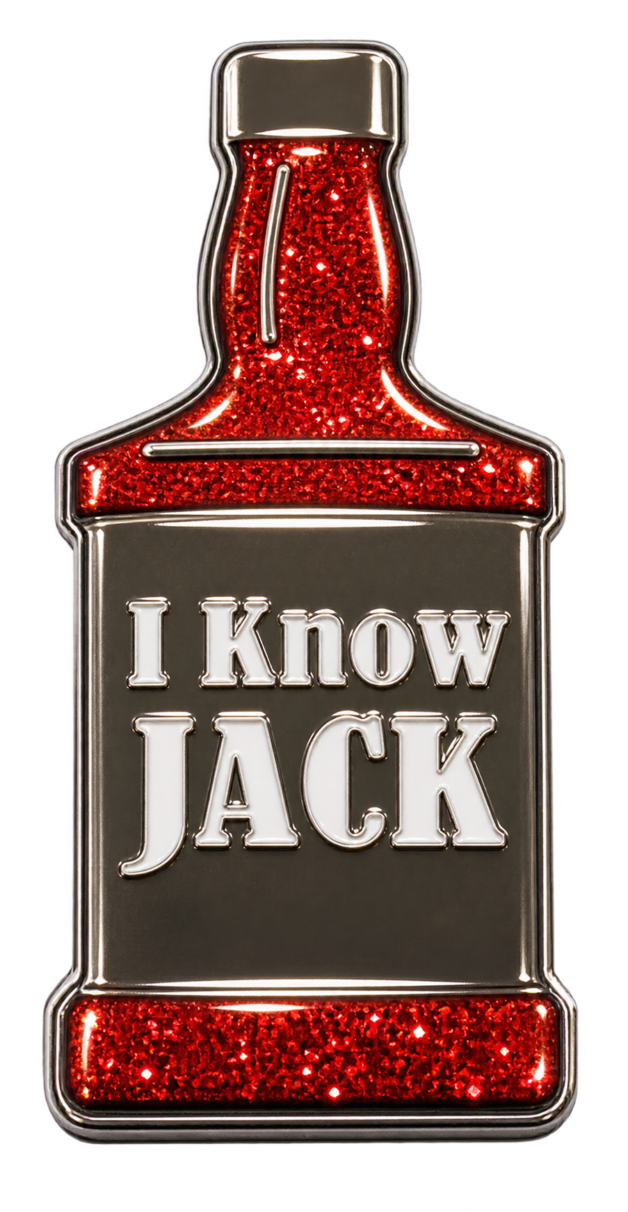 "I Know Jack" Ball Marker & Hat Clip with Crystals by ReadyGolf