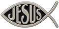 Christian Jesus Fish Ball Marker & Hat Clip by ReadyGOLF