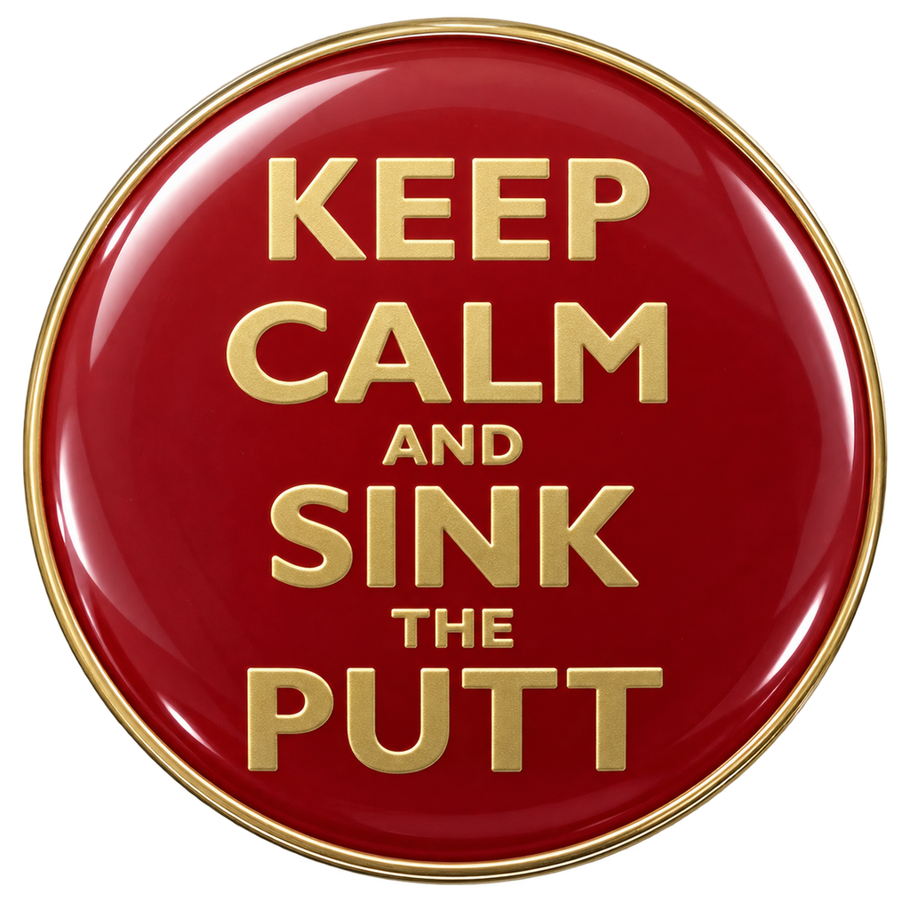 Keep Calm and Sink The Putt Ball Marker & Hat Clip by ReadyGOLF