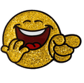 LOL Smiley Face Glitter Ball Marker & Hat Clip by ReadyGOLF
